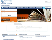 Tablet Screenshot of deep-knowledge.net